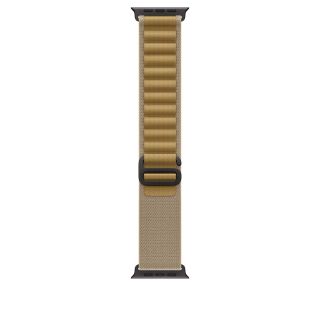 Apple Watch 49mm Loop: Tan Alpine Loop - Medium - Black Titanium Finish
