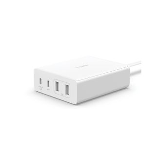 Belkin BOOST CHARGE PRO 108W 4-Ports USB GaN Desktop Charger (Dual C and Dual A) and 2M Cord - White