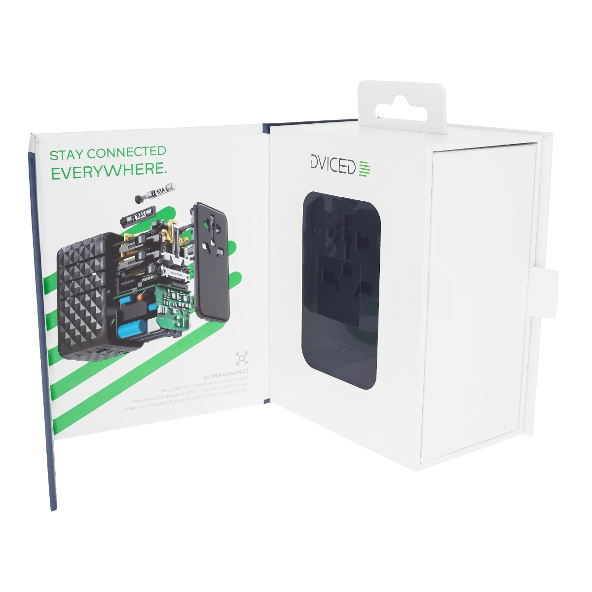 Dviced Universal travel adapter 65W GaN - Black
