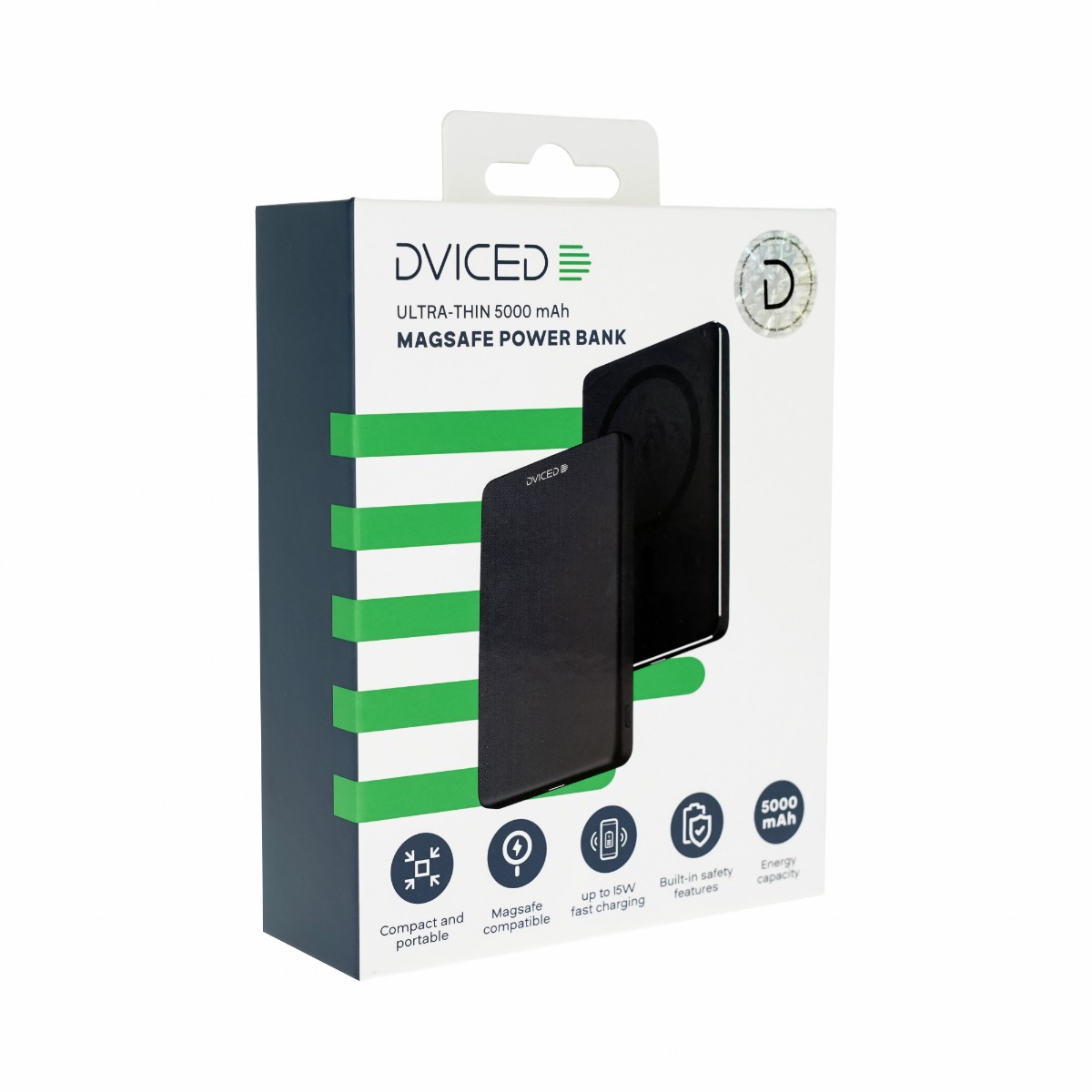 Dviced Ultrathin Power bank 5000mAh - Black