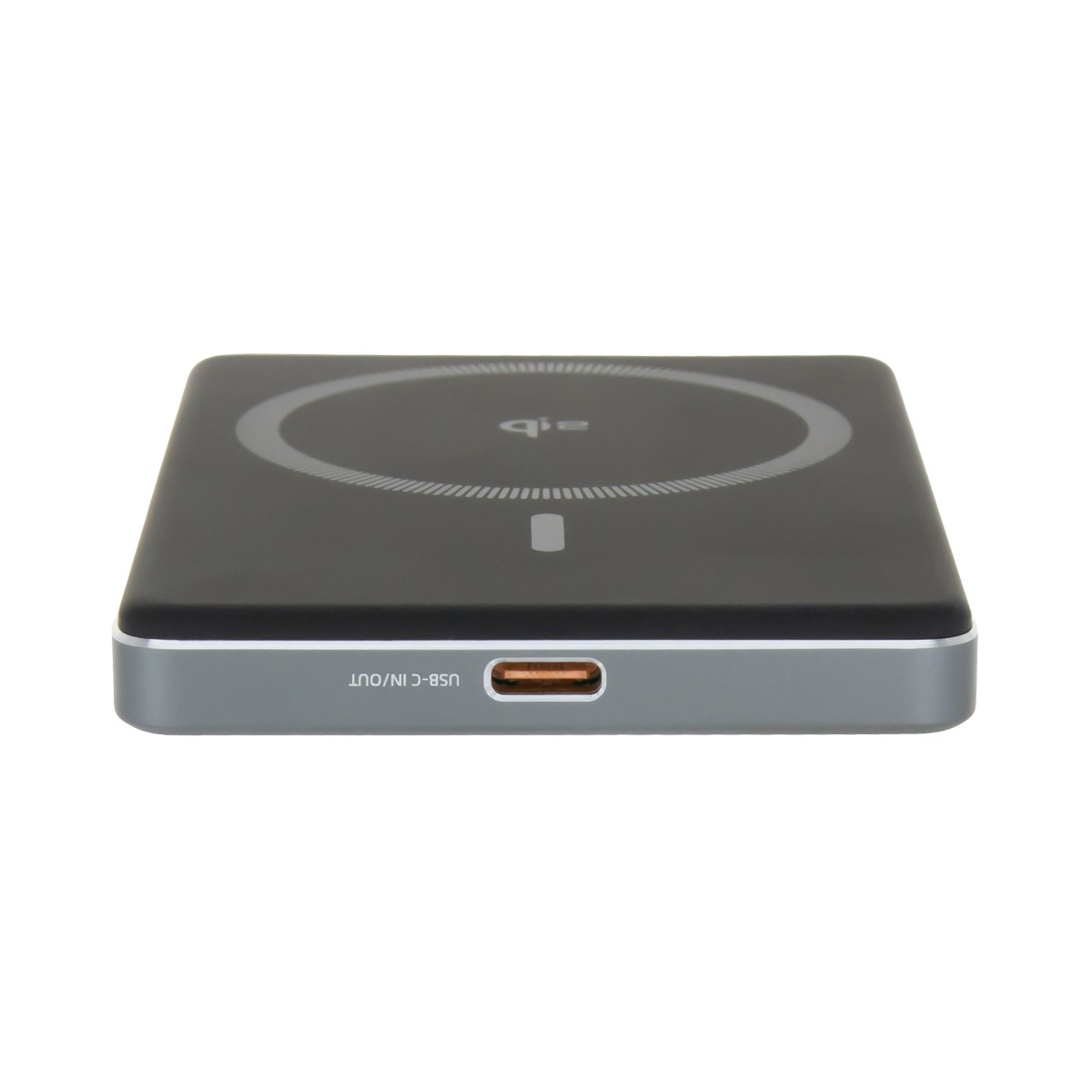 Dviced Qi2 Ultrathin MagSafe Power bank 5000mAh - black/grey