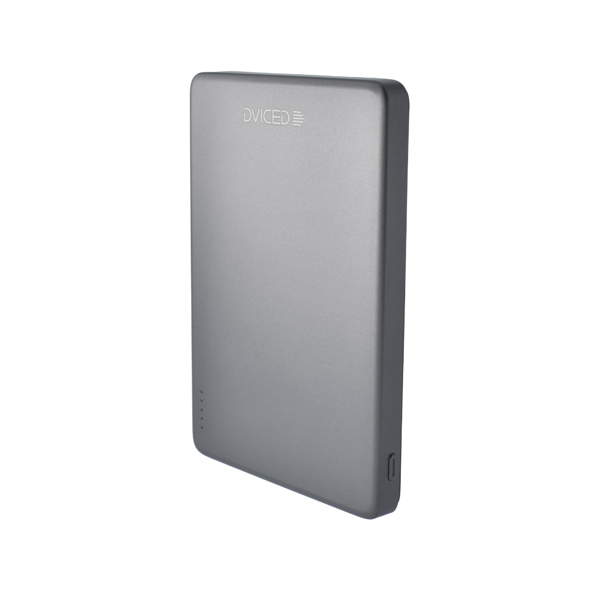 Dviced Qi2 Ultrathin MagSafe Power bank 5000mAh - black/grey