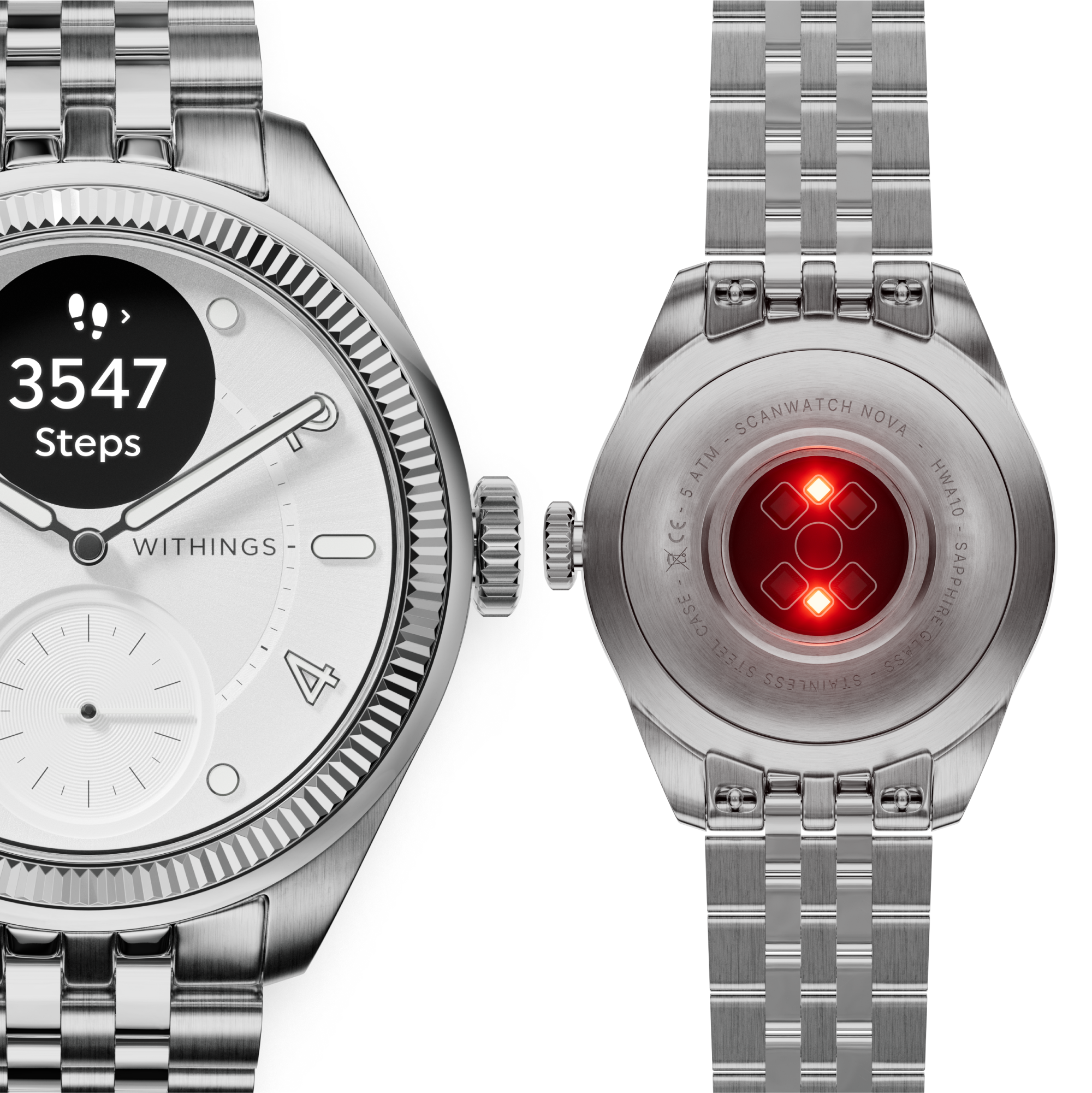 Withings ScanWatch Nova Brilliant 39mm - Titanium Silver