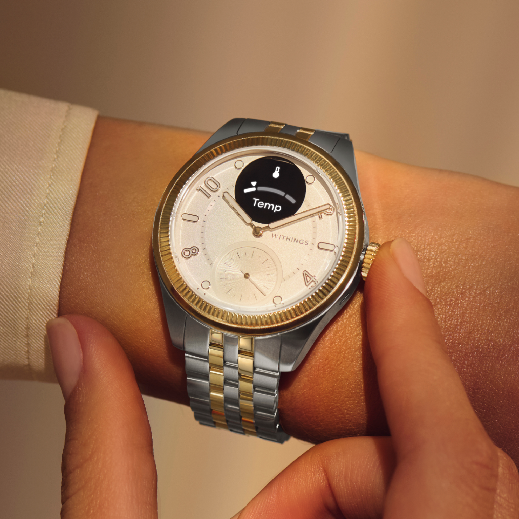 Withings ScanWatch Nova Brilliant 39mm - Gold