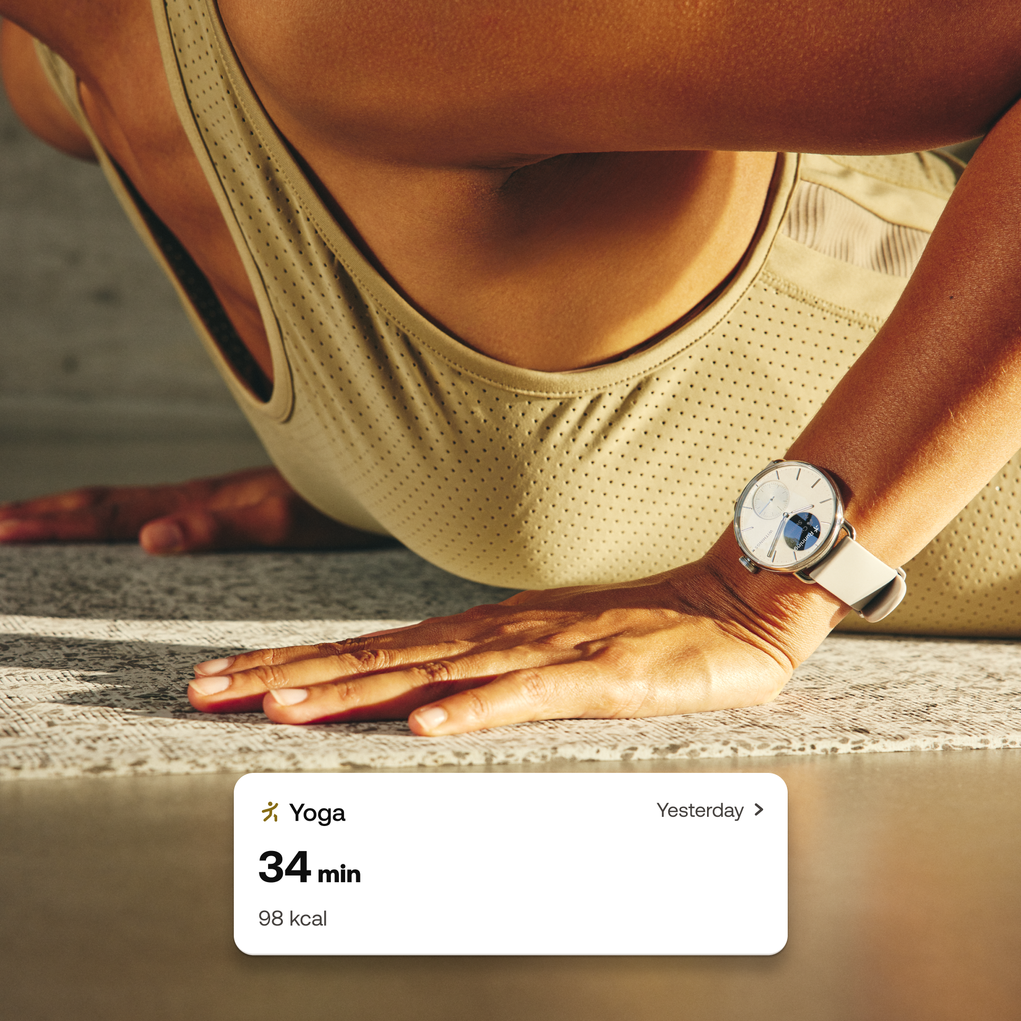 Withings Scanwatch 2 / 38mm (Activity, Sleep Tracker, ECG, Temperature, SPO2 / Stainless steel, fkm wristband, sapphire glass) - White