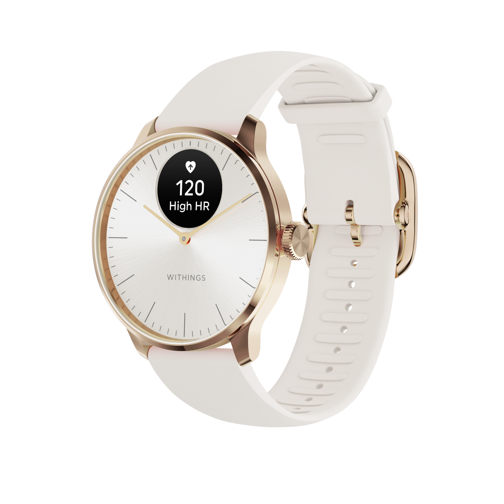Withings Scanwatch Light / 37mm  (Activity, Sleep Tracker / Stainless steel, fkm wristband, sapphire glass) - Send