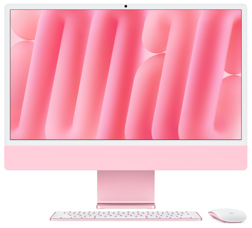 iMac 24": Růžová, M4, 10jádrové CPU, 10jádrové GPU, 16 GB, 256 GB, CZ