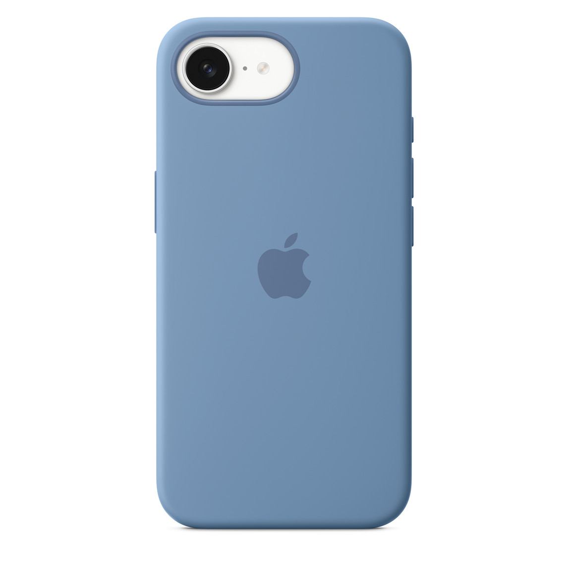 Silikonový kryt pro iPhone 16e – Zimní modrá – foto 1