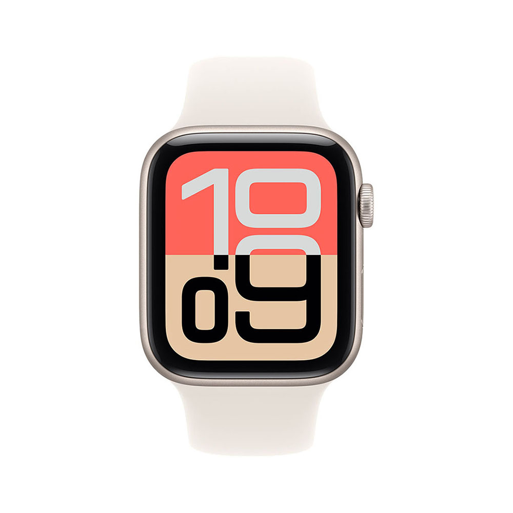 Apple Watch SE 3 Cellular 40mm Starlight Aluminium Case with Starlight Sport Band - S/M