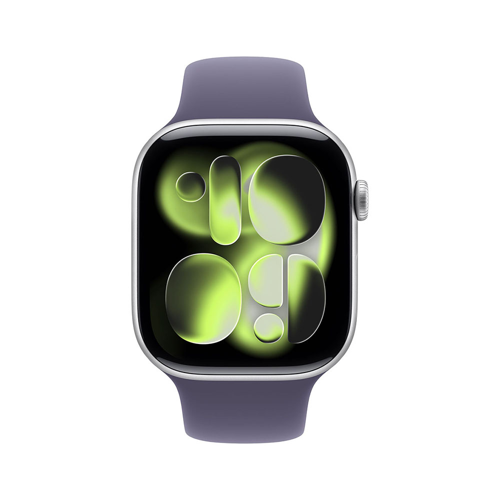 Apple Watch S11 GPS 42mm Silver Aluminium Case with Purple Fog Sport Band - M/L