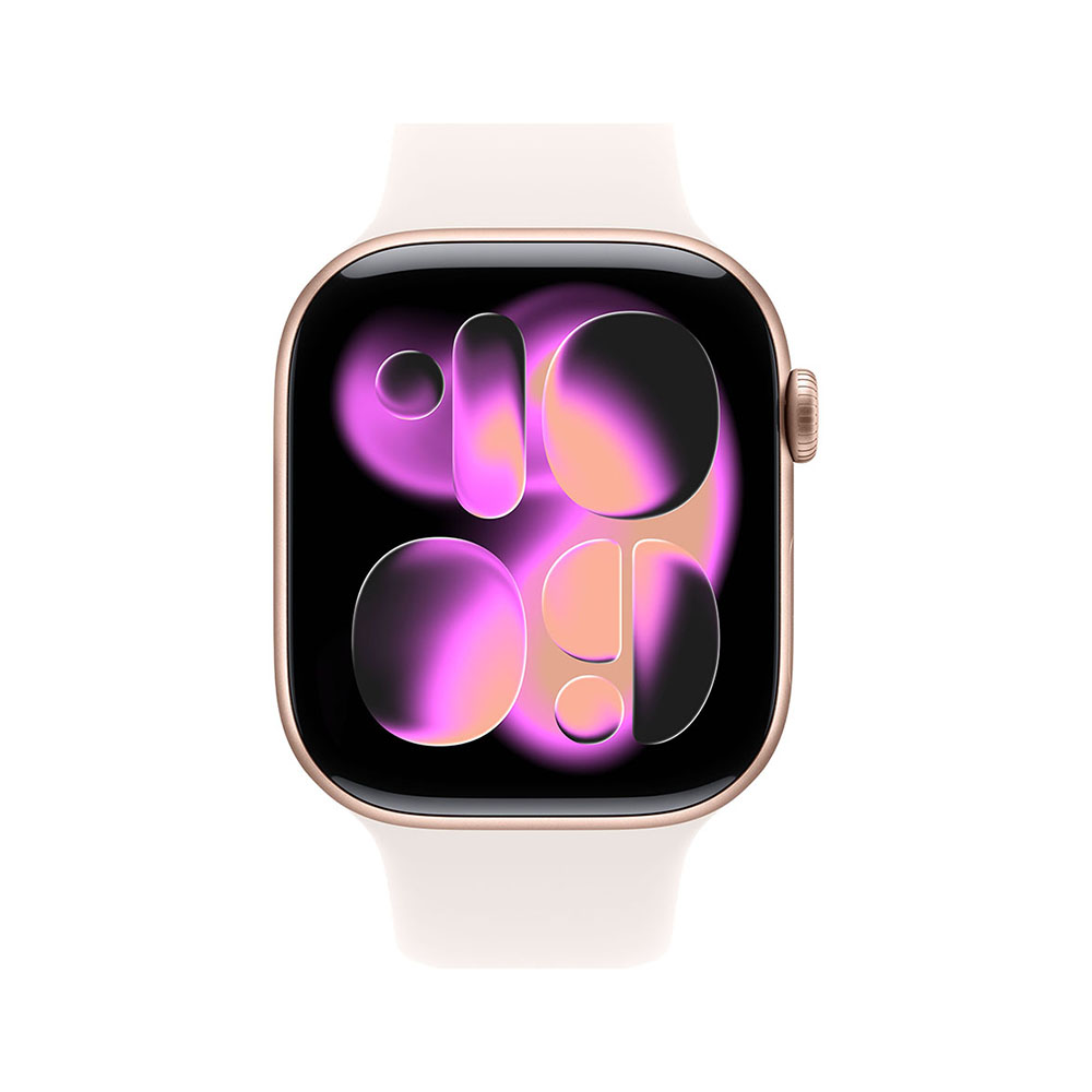 Apple Watch S11 Cellular 42mm Rose Gold Aluminium Case with Light Blush Sport Band - M/L