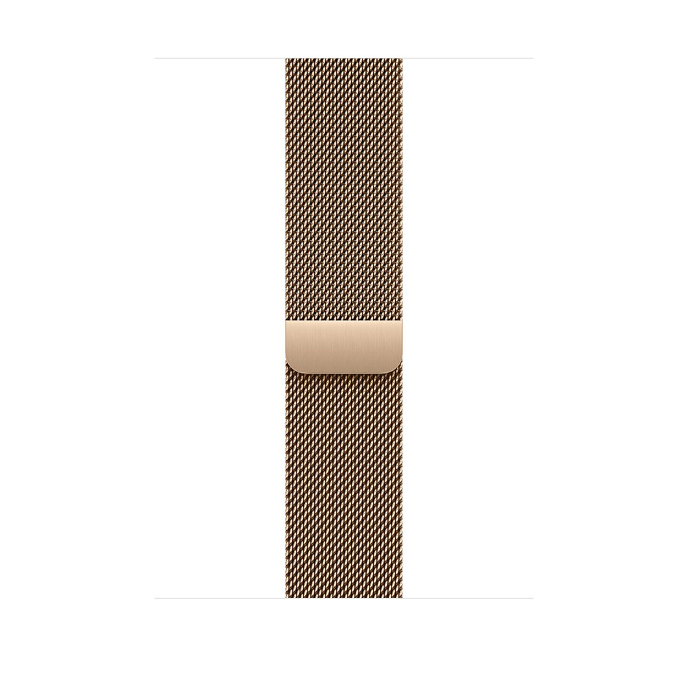 Apple Watch S11 Cellular 46mm Gold Titanium Case with Gold Milanese Loop - S/M