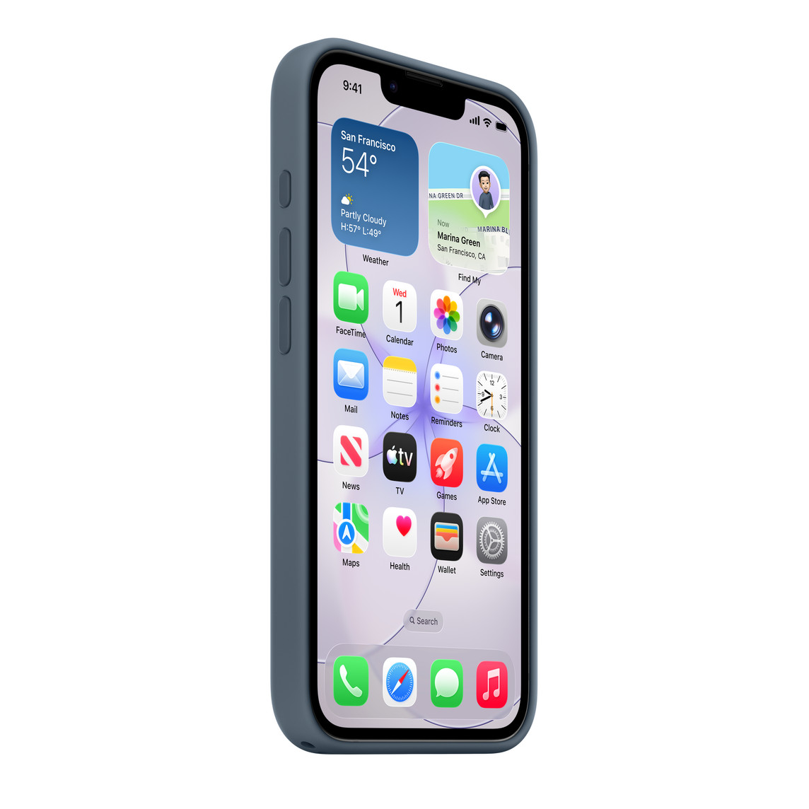 Apple iPhone 17e Silicone Case with MagSafe - Anchor Blue