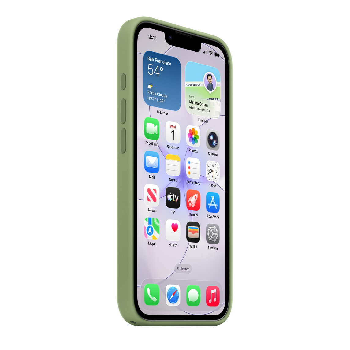 Apple iPhone 17e Silicone Case with MagSafe - Light Moss