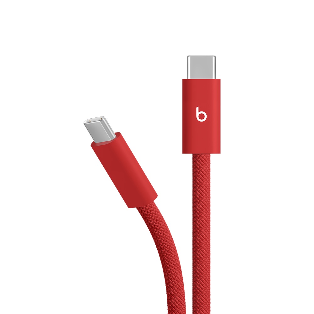 Beats pletený kabel USB-C na USB-C 240 W (3 m) – Červená