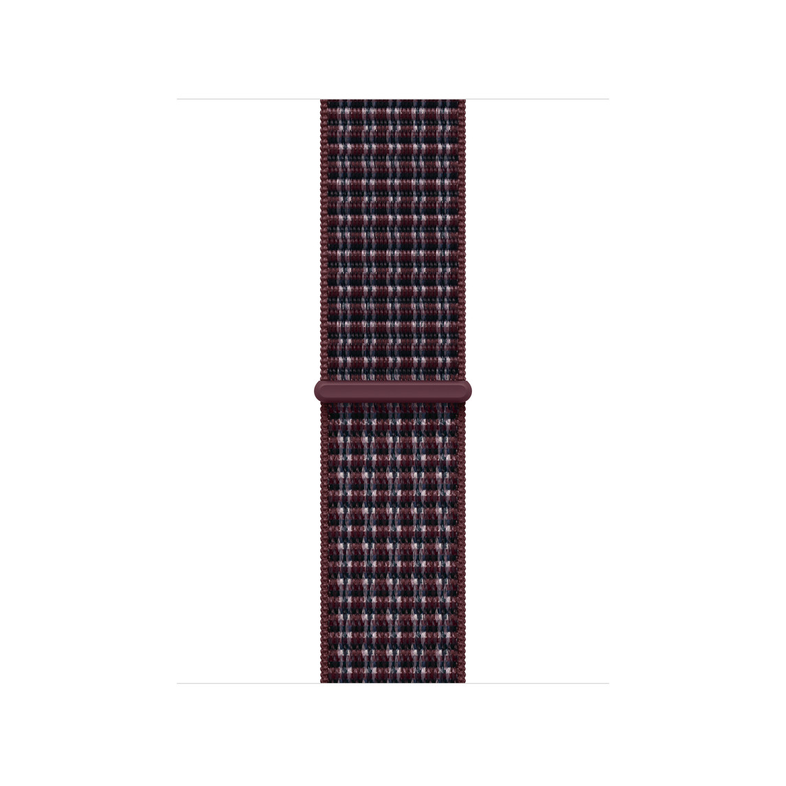 Watch 42 mm – sportovní provlékací řemínek Burgundy Plaid – foto 1