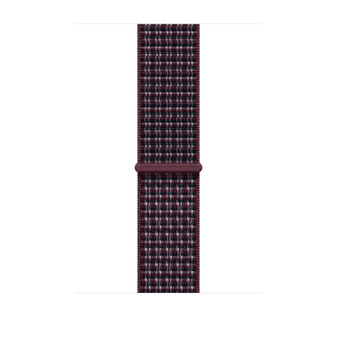 Watch 46 mm – sportovní provlékací řemínek Burgundy Plaid – foto 1