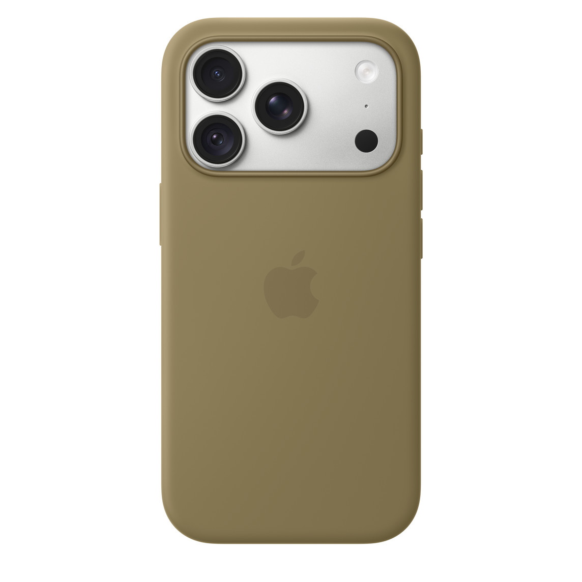 Silikonový kryt pro iPhone 18 Pro s MagSafe – Olivová – foto 1