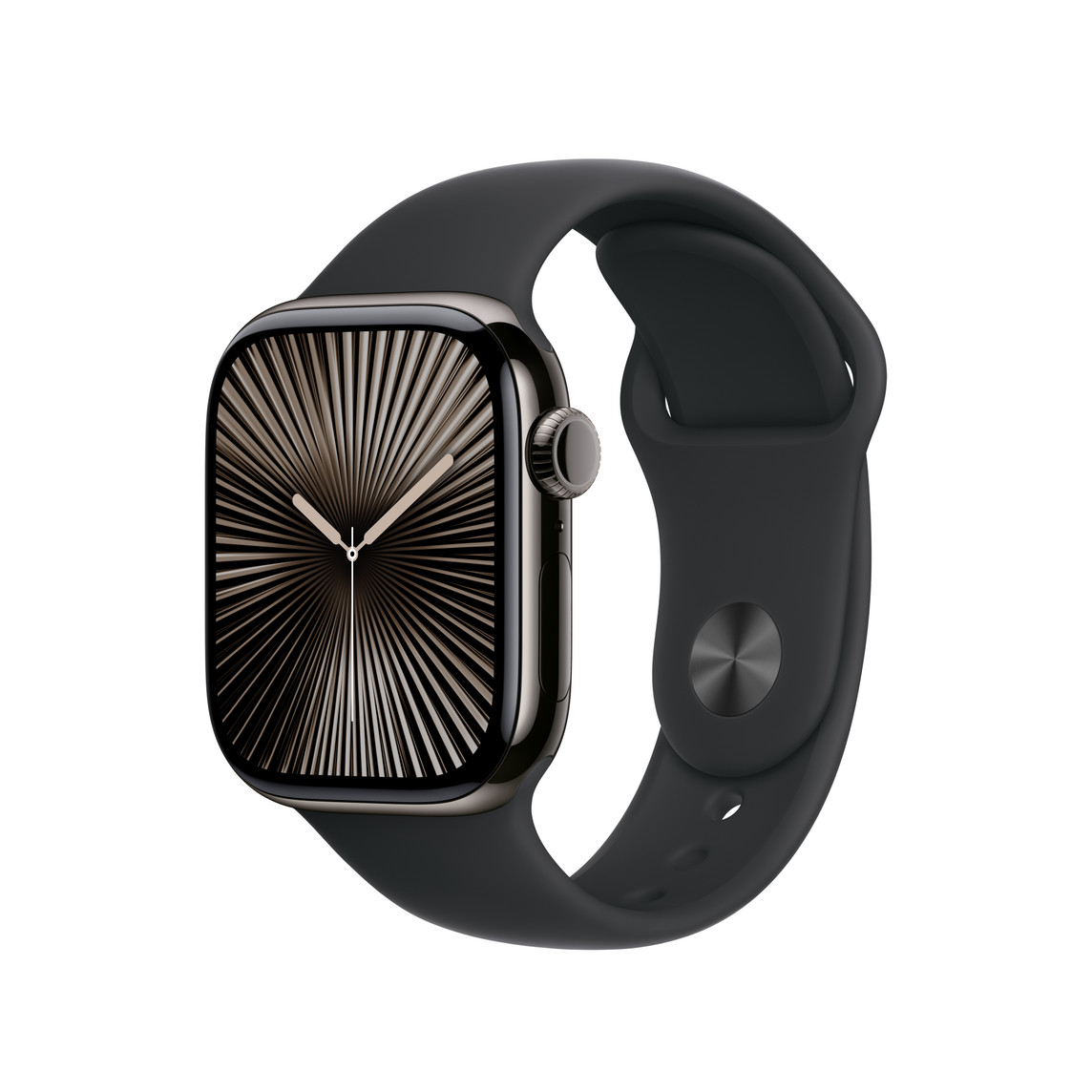Apple Watch 42mm Sport Band:  Black Sport Band - S/M