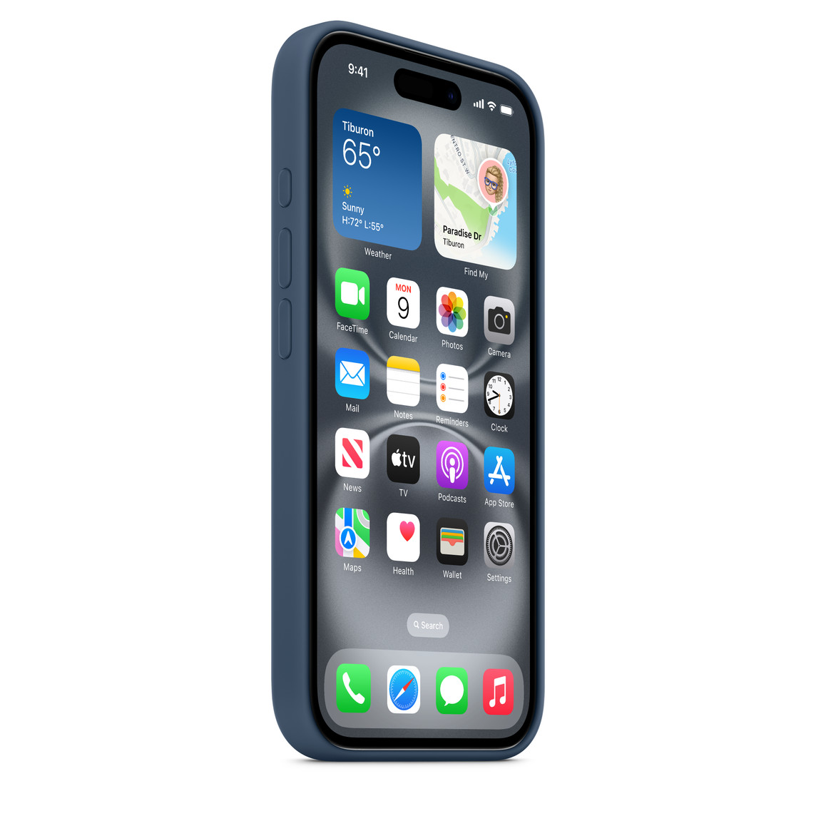 Apple iPhoneÊ16 Silicone Case with MagSafe - Denim