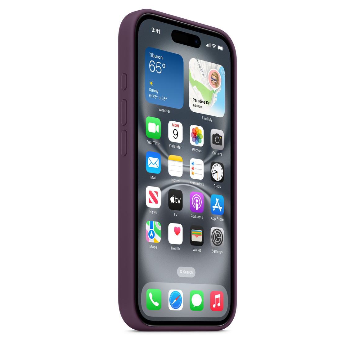 Apple iPhoneÊ16 Silicone Case with MagSafe - Plum