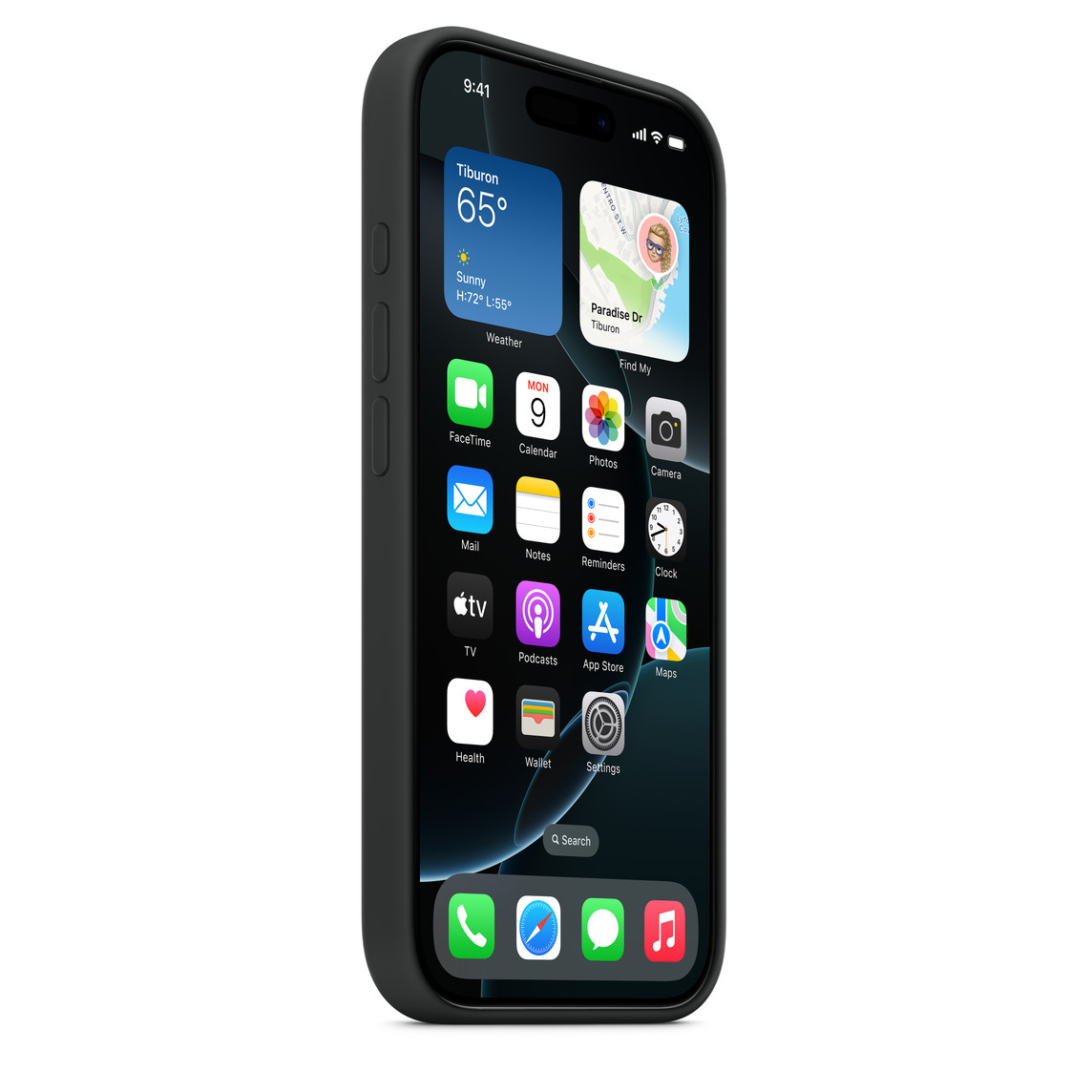 Apple iPhoneÊ16 Pro Silicone Case with MagSafe - Black