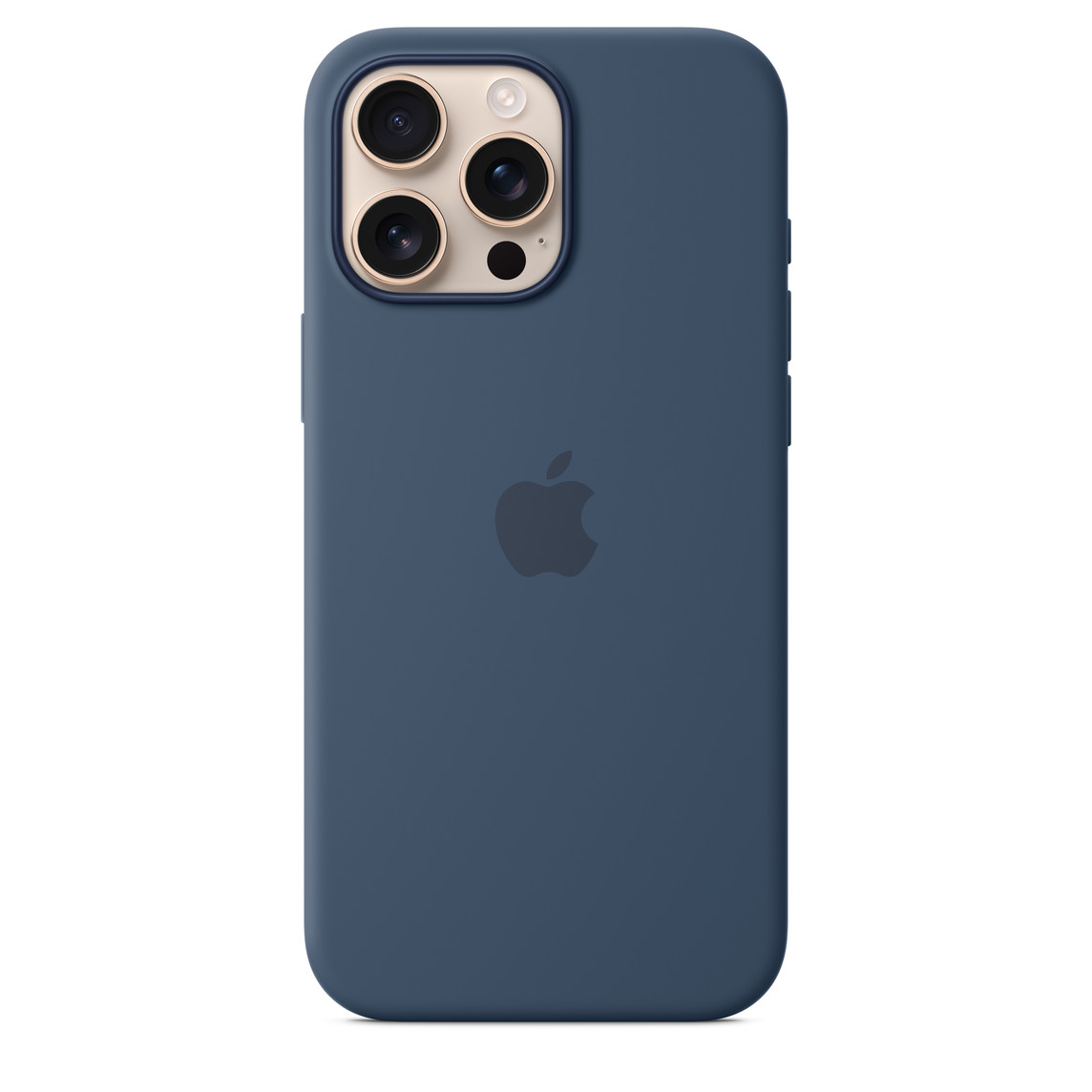 Silikonový kryt pro iPhone 16 Pro Max s MagSafe – Džínová – foto 1
