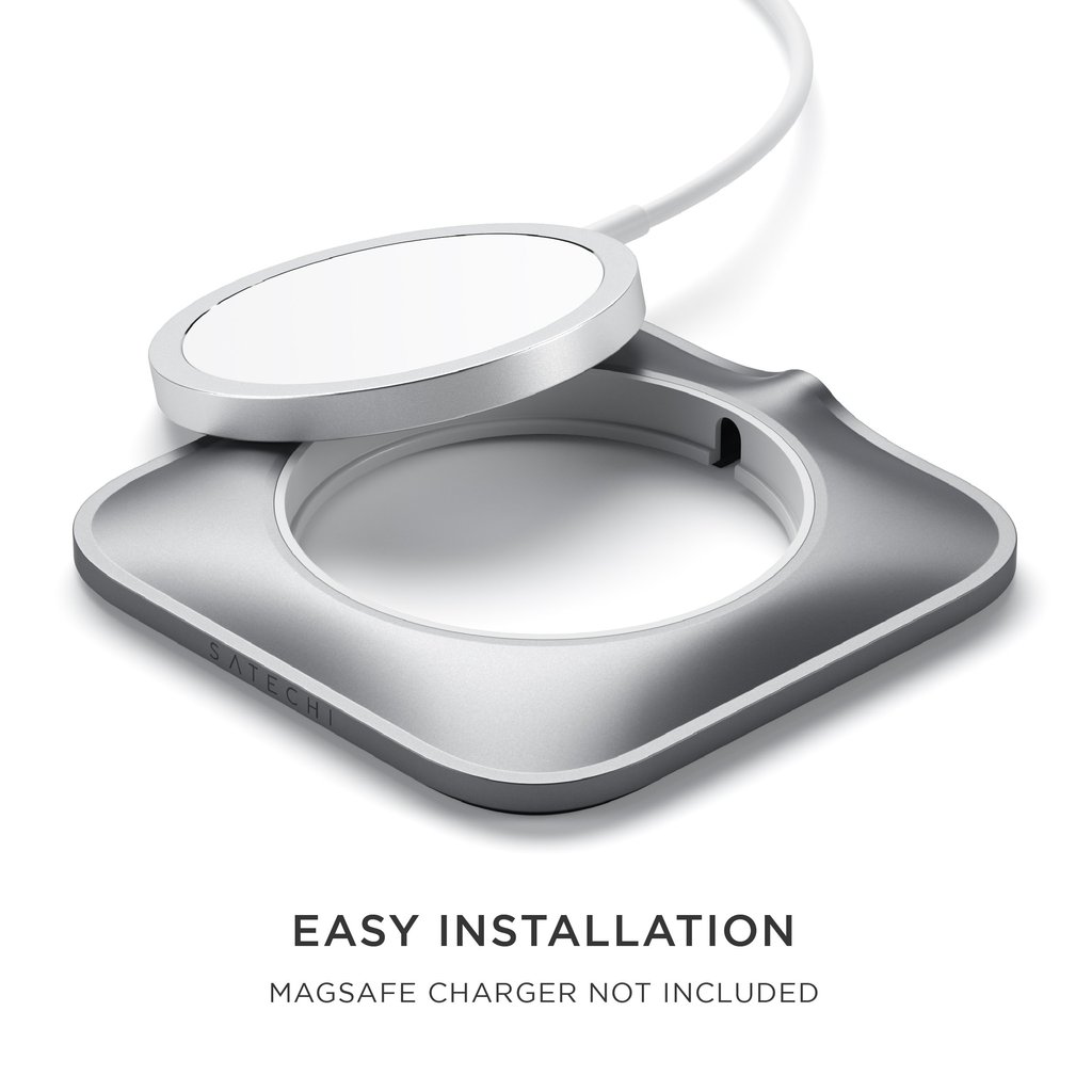Satechi Aluminium Dock for Mag safe Charger iPhone 12 Pro Max/12 Pro/12 Mini/12 - Space Grey
