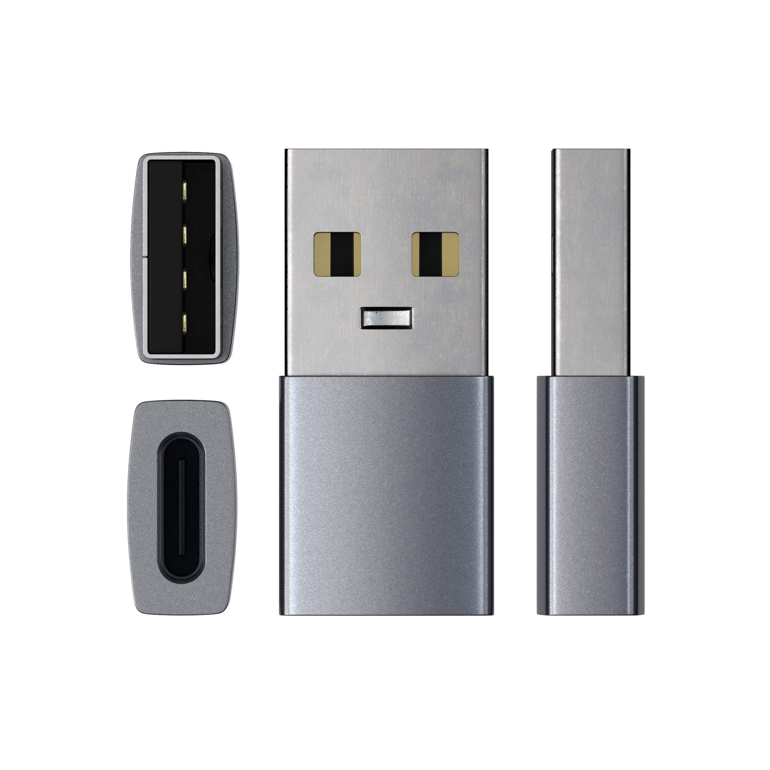 Satechi Aluminum Type-A to Type-C Adapter - Space Grey