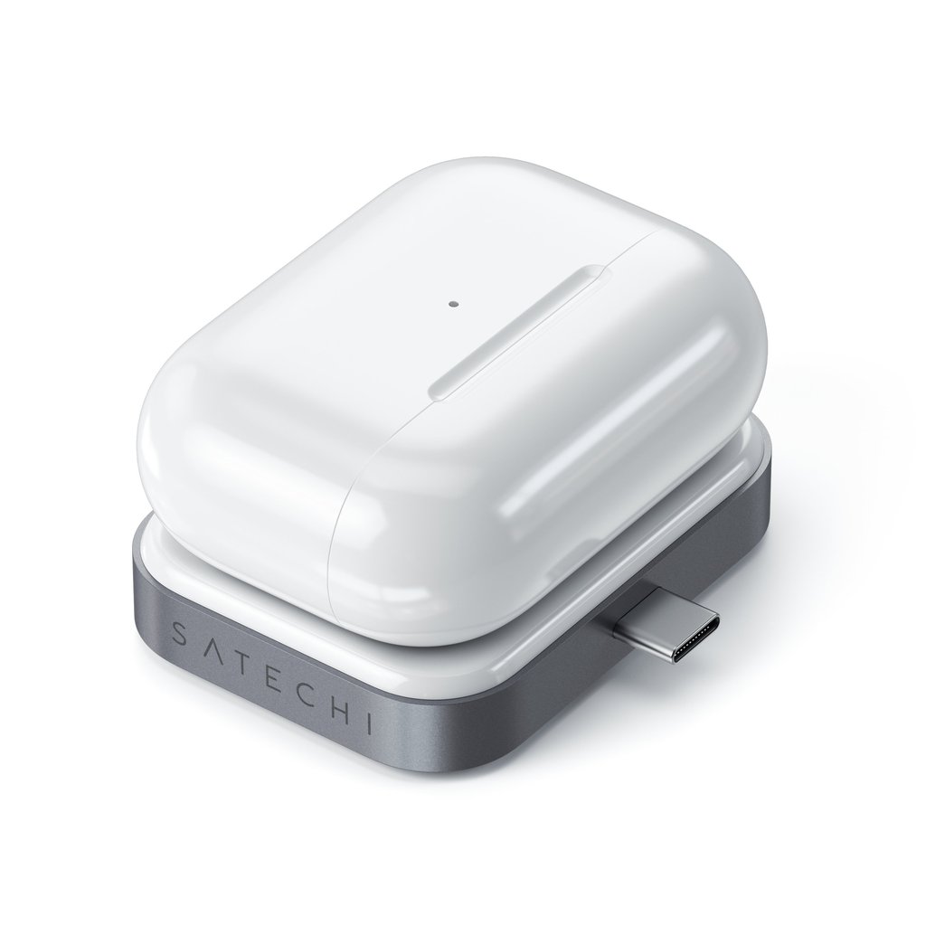 Satechi USB-C Wireless Charging Dock for AirPods (5W) - Space Grey