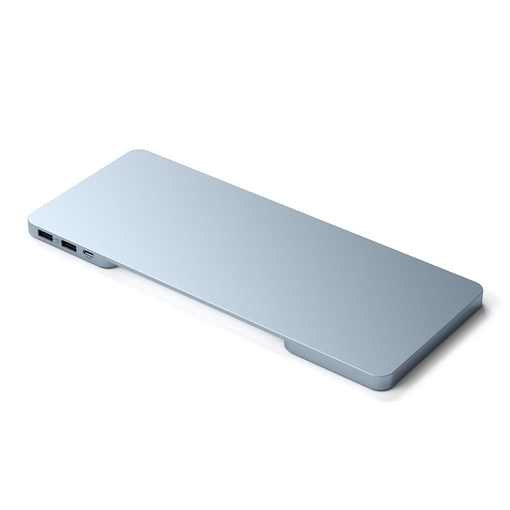 Satechi USB-C Slim Dock 24" IMAC (1xType-C Upstream Port,2x USB 2.0,1xMicro SD,1xSD Card,1xUSB-A,1x M.2 SSD slot, 1xUSB-C) colour match cable inc. - Blue