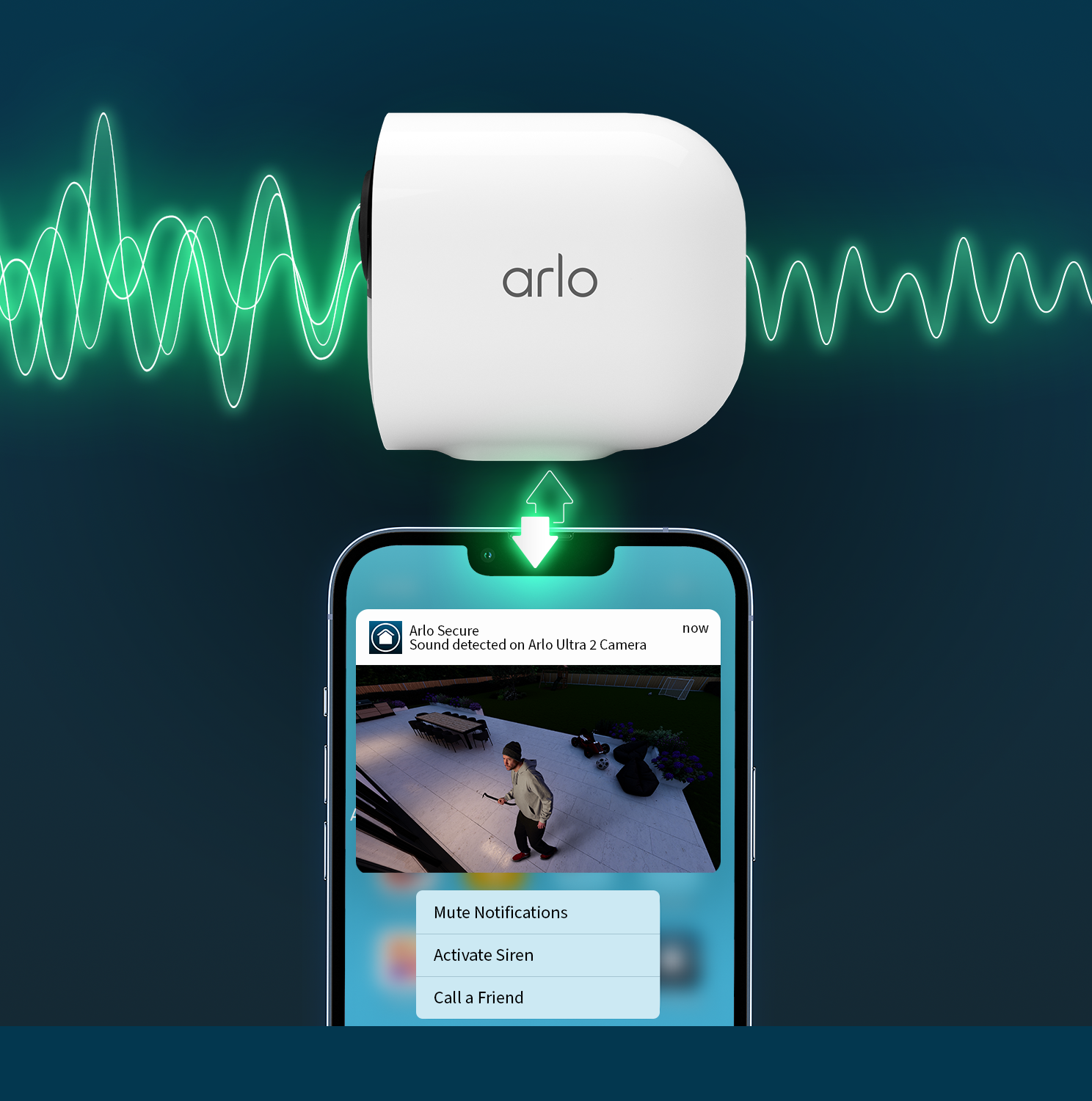 Arlo Ultra 2 Outdoor Security Camera 3 Camera Kit - White